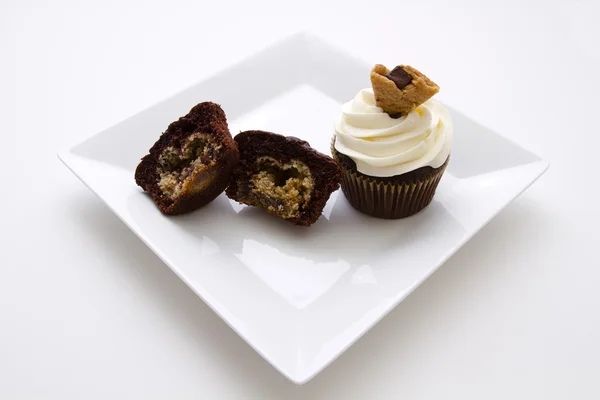 Cookie deeg cupcake — Stockfoto