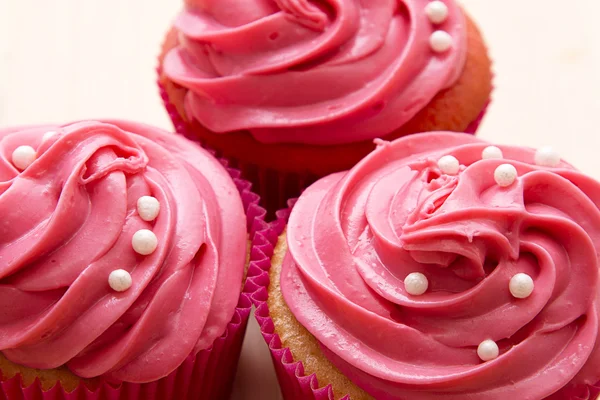 Αρκετά ροζ cupcake — Φωτογραφία Αρχείου