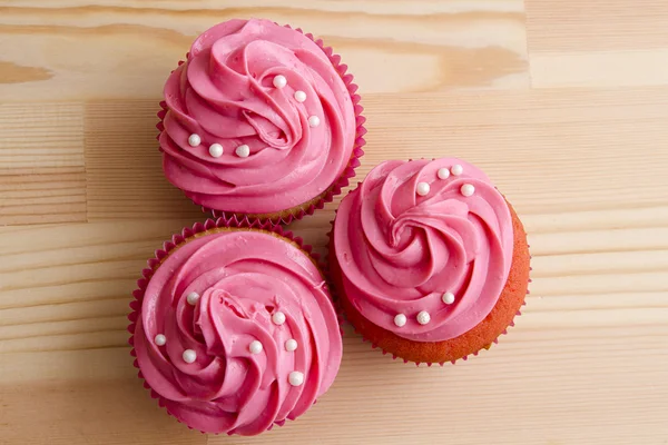 Vrij roze cupcake — Stockfoto