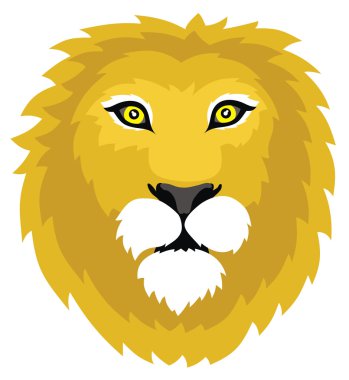 Lion head clipart