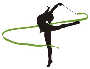 Rhythmic gymnastic clipart