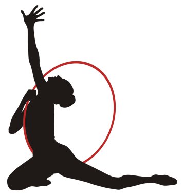 Rhythmic gymnastic clipart