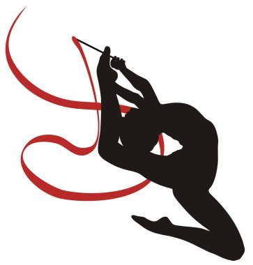 Rhythmic gymnastic clipart