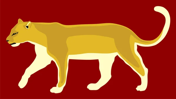 Illustration von Puma — Stockvektor
