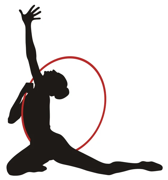 Ритмическая гимнастика — стоковый вектор