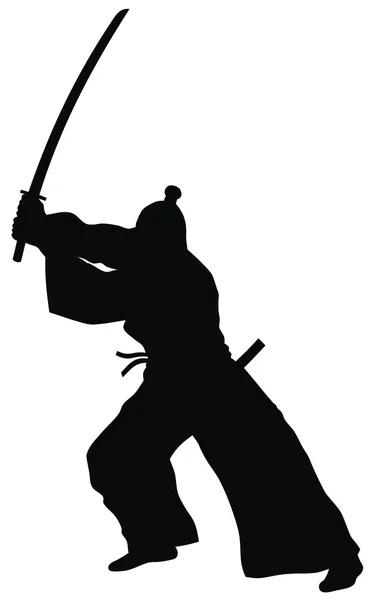 Samurai — Vettoriale Stock