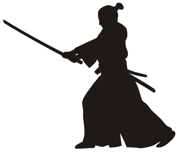 Samurai. — Vetor de Stock