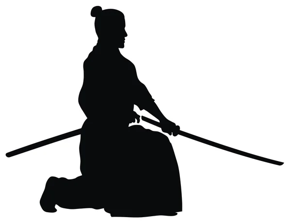 Samurai — Stockvektor