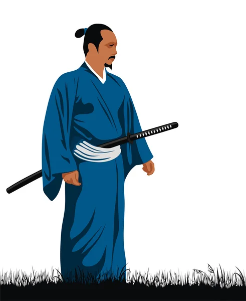 Samurai — Vettoriale Stock