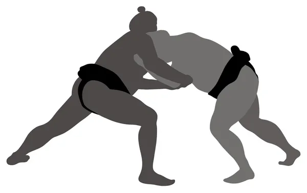 Luchadores de sumo — Archivo Imágenes Vectoriales