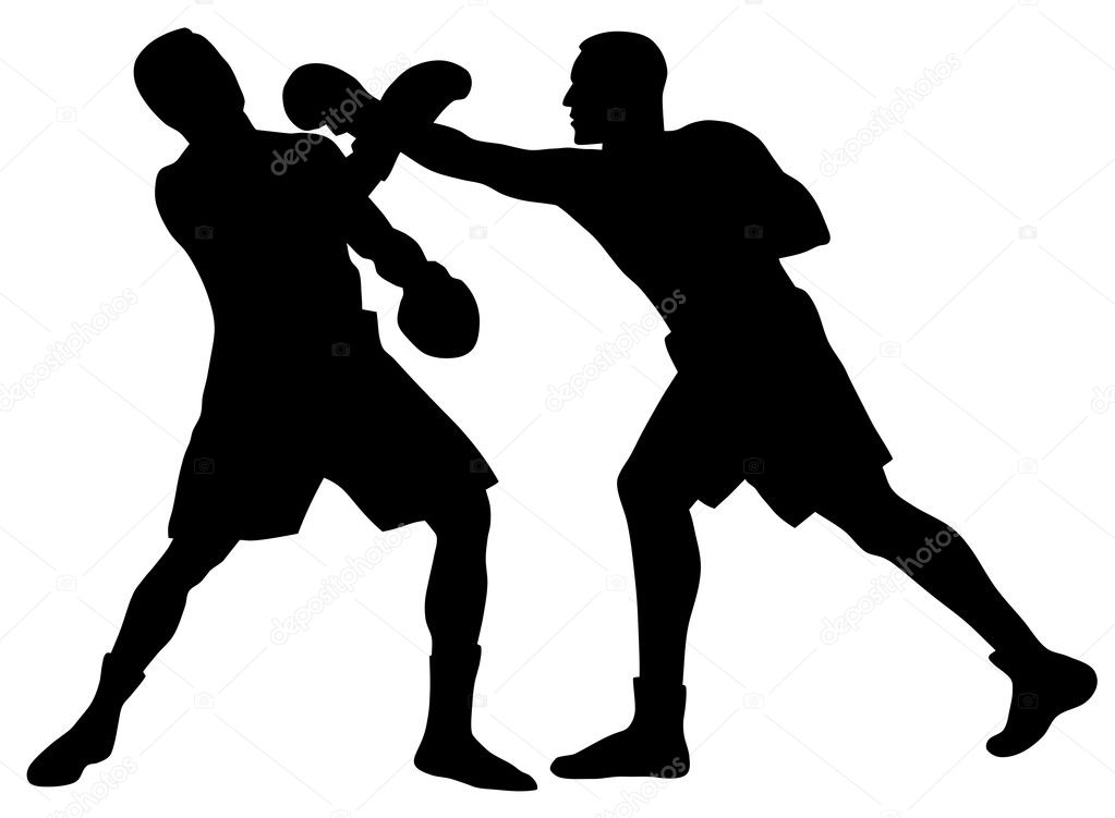 Boxing Silhouette Stock Illustration - Download Image Now - Boxing - Sport,  In Silhouette, Vector - iStock