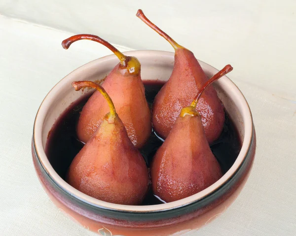 Dessert aus einer Birne — Stockfoto