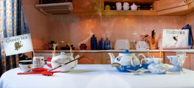 yeşil çay ve siyah çay