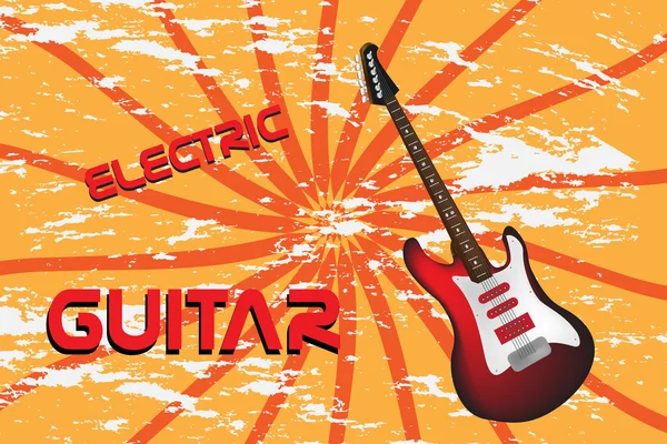 Guitare électrique — Image vectorielle