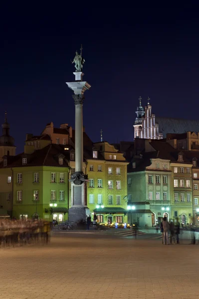Monument of Polish King in Warsaw — Stock Photo, Image