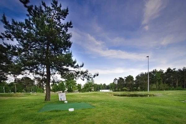 Clube de golfe no campo — Fotografia de Stock