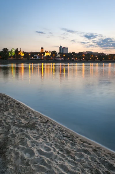 Río Vístula y Varsovia — Foto de Stock