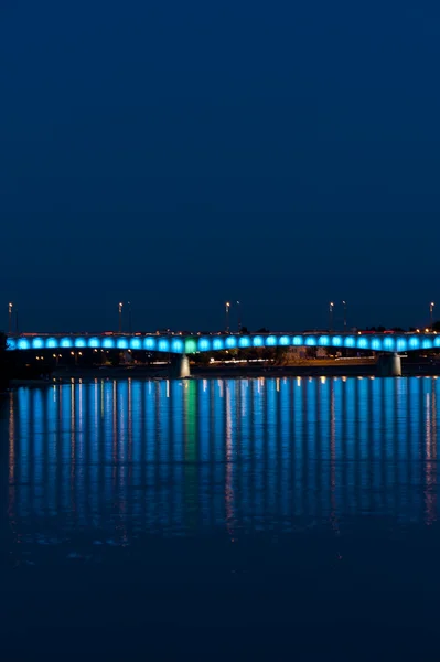 ヴィスワ川に架かる橋します。 — ストック写真