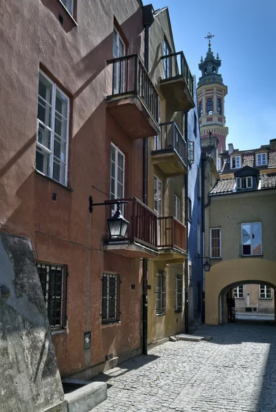 Tenement house at Warsaw's Old City — Stock Photo, Image