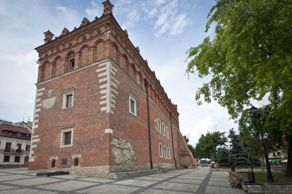 Gamla rådhuset i sandomierz, Polen — Stockfoto