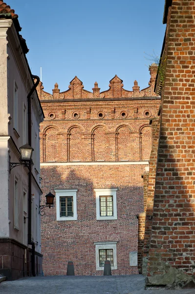 Parte del casco antiguo de Sandomierz, Polonia — Foto de Stock