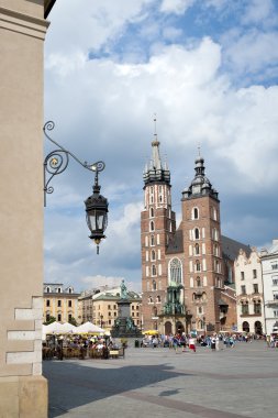 Mariacki Church in Krakow, Poland clipart