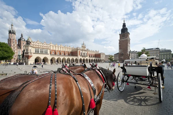 Cabble na starym mieście w Krakowie, Polska — Zdjęcie stockowe