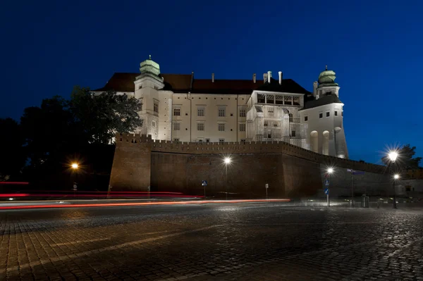 Castillo Real de Wawel a gran altura, Krakowe, Polonia — Foto de Stock