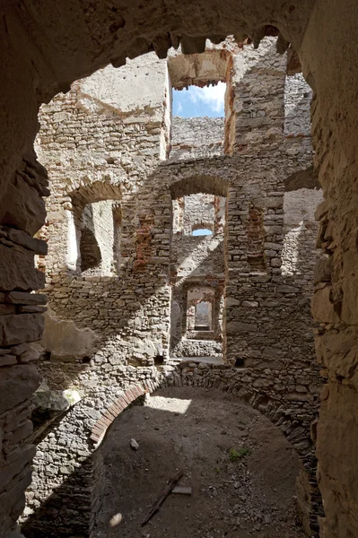 Ruiny zamku Krzyżtopór ujazd, Polska — Zdjęcie stockowe