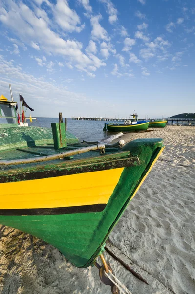 Рыбацкая лодка в Сезиде — стоковое фото