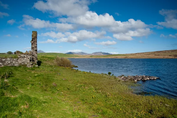 Eilean Mor Loch Finlaggan Rechtenvrije Stockfoto's