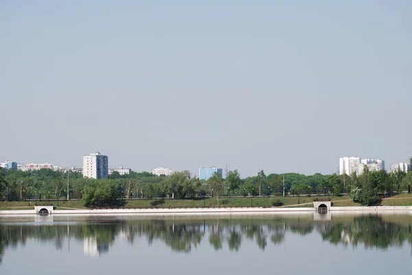 Stock image Outdoor - city park in Moscow at the spring and summer