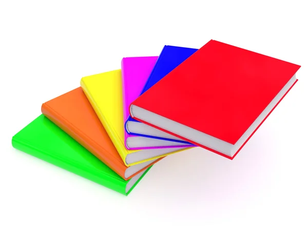 Žebřík z barevné knihy — Stock fotografie