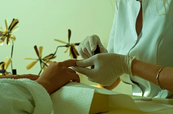 stock image Manicure process