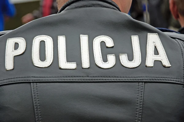 Польська поліція знак — стокове фото