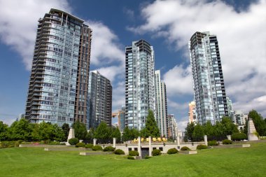 Skyscrapers in Vancouver, British Columbia, Canada clipart