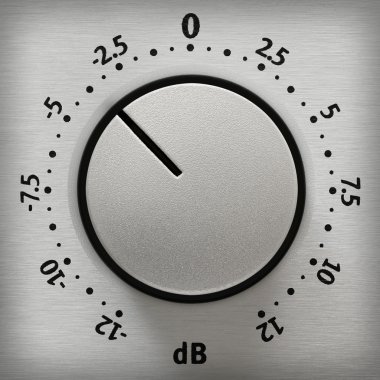 Volume knob close-up clipart