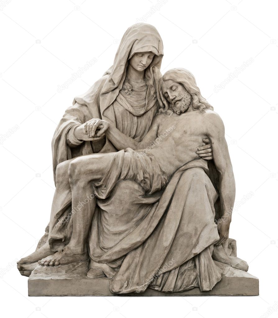 Statue of Mary mourning for Jesus Christ