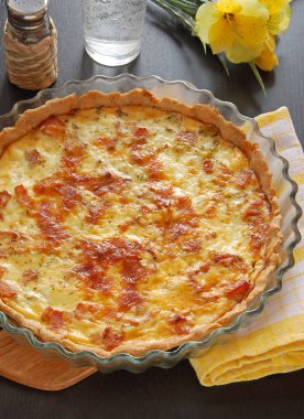 French pie - Quiche Lorraine clipart