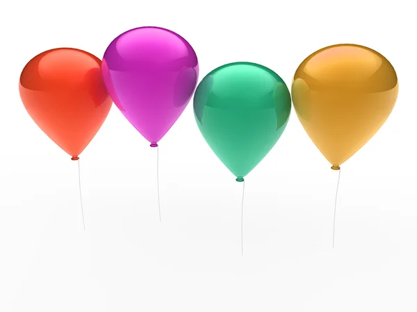 3D ballon färgglada — Stockfoto