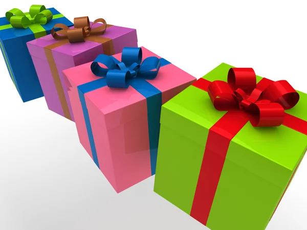 3D-doos van de gift — Stockfoto