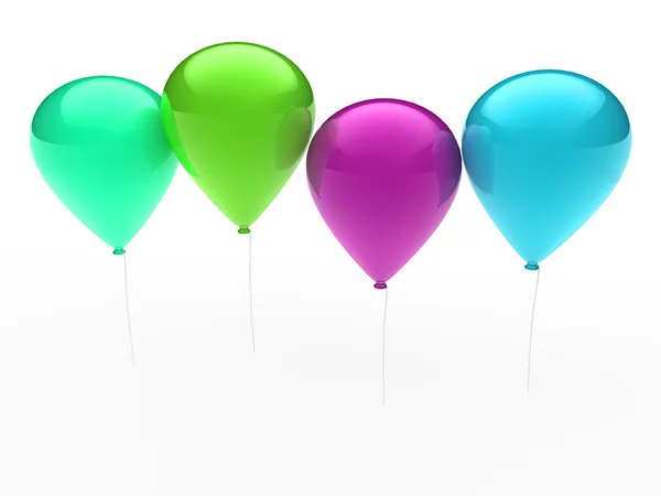 3D ballon färgglada — Stockfoto