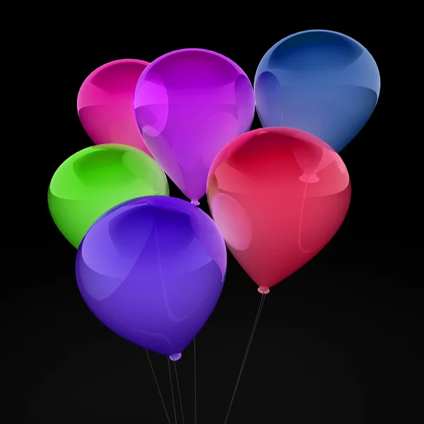 3d ballon 多彩 — 图库照片