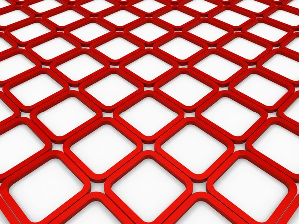 3D kocka piros négyzet háttér — Stock Fotó