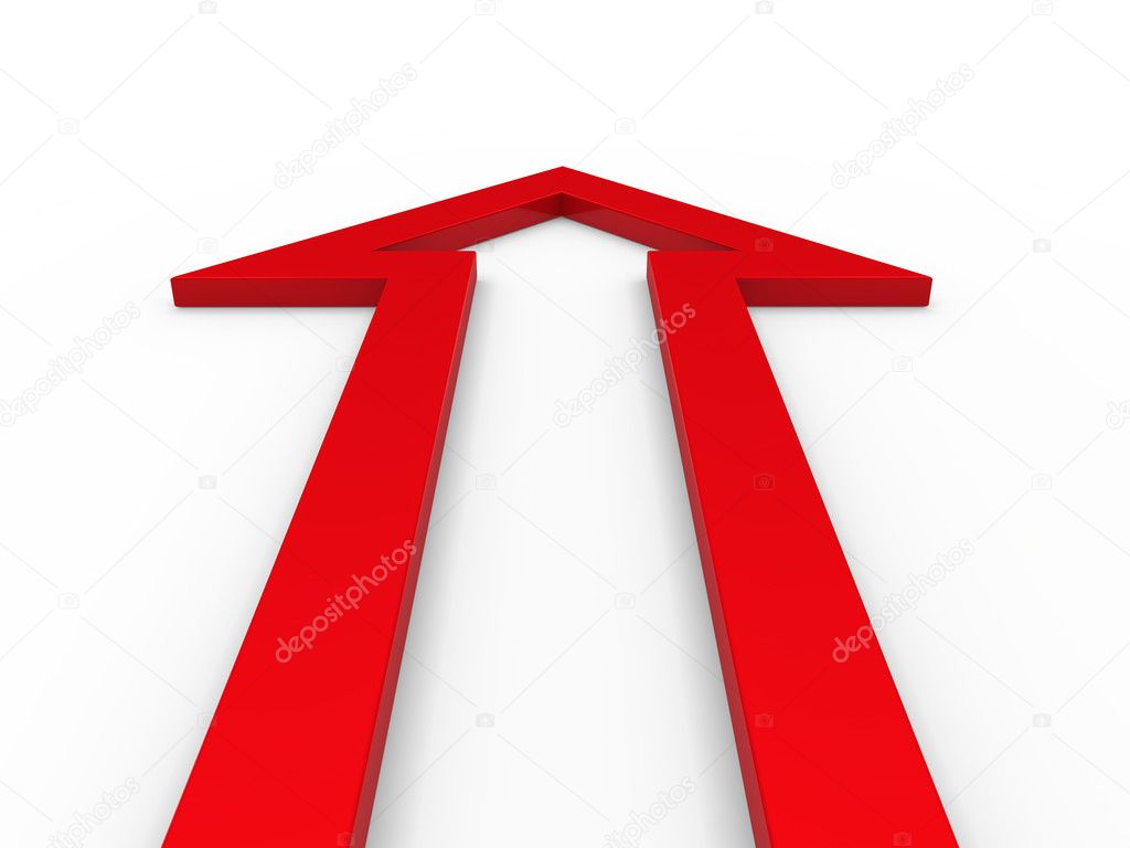 3d arrow red up — Stock Photo © dariusl 6540285