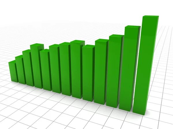 3d gráfico verde — Fotografia de Stock