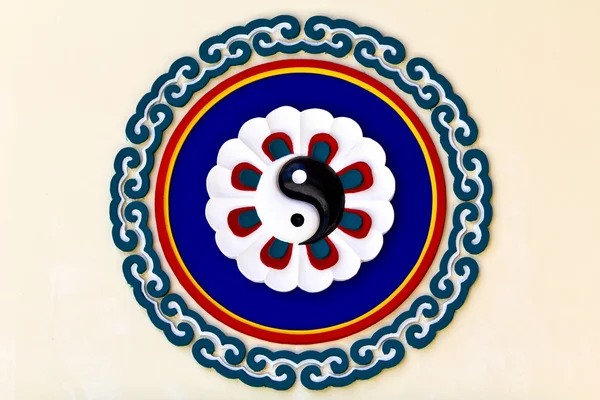Colorato segno yin-yang — Foto Stock