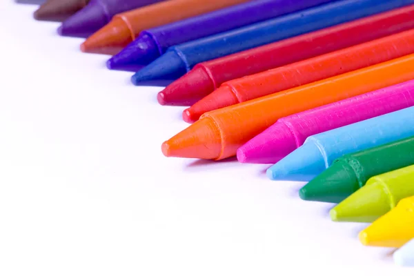 Красочные восковые карандаши — стоковое фото