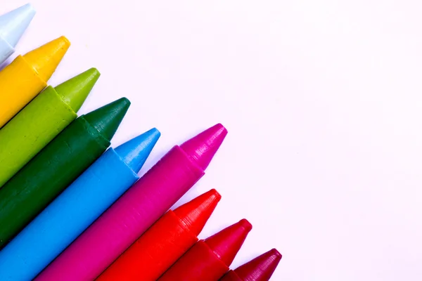 Красочные восковые карандаши Стоковое Изображение