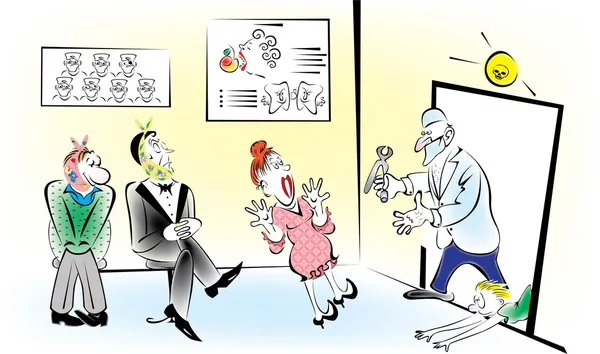 Es ist nicht das erste Mal, dass sich die Lage in den USA zuspitzt.. — Stockillustration Es ist nicht das erste Mal, dass sich die Lage in den USA zuspitzt.. — Stockvektor